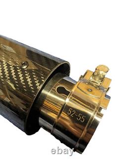 Embouts d'échappement en fibre de carbone TRiX Real Dry Akrapovic 2 en 3.25 out PAIRE ARGENTÉE