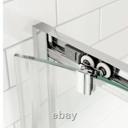 Enceinte de douche en quadrilatère 900x900mm avec porte coulissante et bac à douche, cabine en verre pour salle humide.