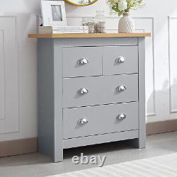 Ensemble de meubles de chambre à coucher avec commode, armoire de rangement, table de chevet et lit