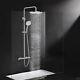 Ensemble De Mitigeur De Douche Thermostatique 25cm Rond Pomme De Douche En Pluie Chromée