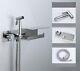 Ensemble De Support De Valve De Mélange Pour Bidet Pulvérisateur En Acier Inoxydable Chromé Et Porte-papier Hygiénique