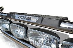 Grill Bar + Leds latéraux pour Scania PG R6 Série 2009+ Lampes en acier inoxydable chromé
