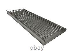 Grille lourde pour barbecue en briques XL en aluminium et chromé avec grille et plateau de charbon de bois de qualité supérieure de 112 cm