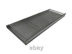 Grille lourde pour barbecue en briques XL en aluminium et chromé avec grille et plateau de charbon de bois de qualité supérieure de 112 cm