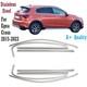 Habillage En Chrome Pour Encadrement De Fenêtre Complet Pour Fiat Egea Cross 2015-2023 8 Pcs Acier Inoxydable