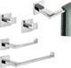 Kokosiri Ensemble De 5 Pièces De Quincaillerie De Salle De Bain Accessoires De Bain, Chrome Poli 24''