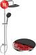 Kit De Douche Pluie Auto-nettoyant En Acier Inoxydable 304 Avec Rail Ajustable En Chrome