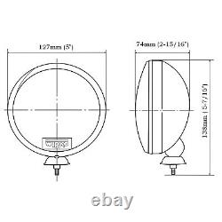 Kit de lampes de phares à spots en acier inoxydable Wipac pour BMW Mini, COMME CHROME, sans problèmes de rouille