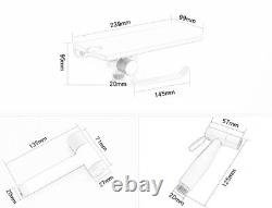 Kit de support de rangement pour papier avec pulvérisateur de bidet douche en acier inoxydable chromé poli