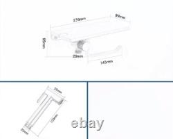 Kit de toilette avec douchette bidet en laiton chromé et support de rouleau de papier toilette avec étagère