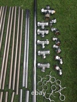 Kits de tuyaux d'urinoir et raccords chromés pour évacuation en lot pour déstockage