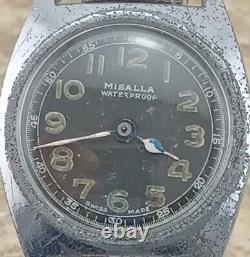 La Seconde Guerre mondiale Misalla Suisse 16 Joyau Montre Militaire de Poignet 1940