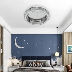 Luminaire de plafond en cristal LED moderne de 30W, lustre en cristal, lampe pour cuisine et salon
