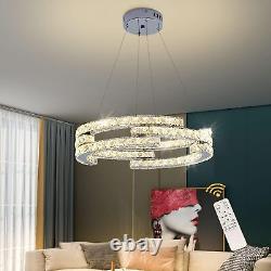 Lustres en cristal LED modernes Oninio, luminaire suspendu dimmable, hauteur réglable