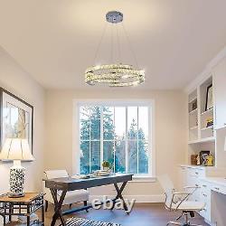 Lustres en cristal LED modernes Oninio, luminaire suspendu dimmable, hauteur réglable