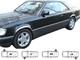 Mercedes E 124 Coupé Garnitures D'ailes Chromées 4 Pcs Style D'aile Et De Quart 85-92