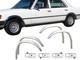 Mercedes S W116 Garnitures De Passage De Roue En Chrome 4 Pcs Ensemble De Style Aile Et Quart '72-80