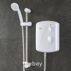 Manuel de douche électrique à alimentation manuelle avec tuyau en acier inoxydable 8,5 kW et eau automatique.