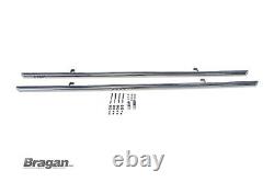 Marchepieds latéraux pour s'adapter au fourgon Nissan Primastar LWB 2022+ en acier inoxydable chromé