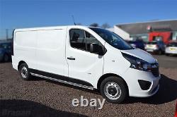 Marchepieds latéraux pour s'adapter au fourgon Nissan Primastar LWB 2022+ en acier inoxydable chromé