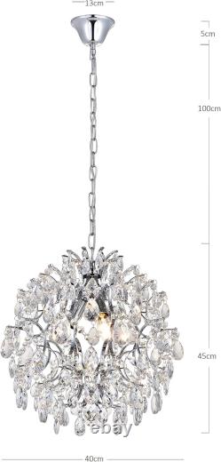 Meilleur Lustre Pendentif Moderne Noir en Cristal Goutte de Pluie Éclairage Plafonnier