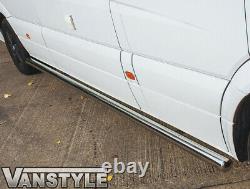 Mercedes Sprinter Lwb 06+ 76mm Side Bar Qualité Barres En Acier Inoxydable Étapes Van