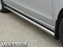 Mercedes Viano Compact & Long Van W639 Poli Barres Latérales En Acier Inoxydable Chrome