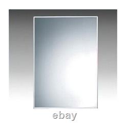 Miroir rectangulaire Inda avec cadre en acier inoxydable 70 x 100 x 2cm A0472A