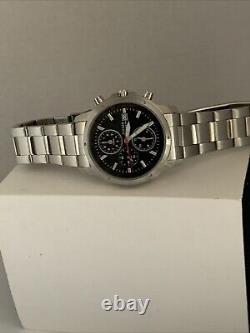 Montre Chronographe Homme Pulsar Cadran Noir Date Bracelet en Acier Inoxydable PF8363X1