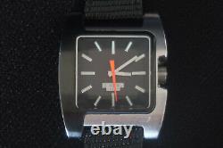 Montre Diesel Dz-1092 Cadran Noir et Argent Bracelet en Cuir de Lézard Noir Quartz pour Homme