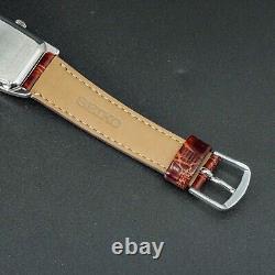 Montre HAMILTON 6265 BOULTON emballée en boîte, petit cadran secondaire, forme de réservoir en or argenté pour hommes