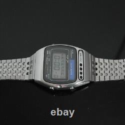 Montre Vintage Seiko Quartz Solaire Numérique 1979 Bracelet Original A156-5010 Rare