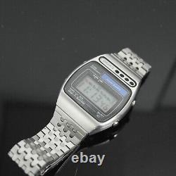 Montre Vintage Seiko Quartz Solaire Numérique 1979 Bracelet Original A156-5010 Rare