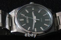 Montre à quartz Seiko 6n52 00g0 cadran vert et blanc en acier inoxydable - Une beauté classique