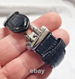 Montre automatique TIMEIN Skelettuhr Montre analogique noire en acier inoxydable pour poignet