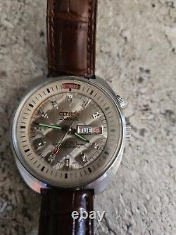 Montre automatique Vintage Citron Datomatic. État d'origine non poli.