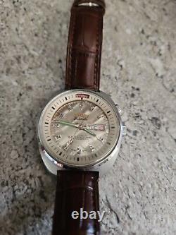 Montre automatique Vintage Citron Datomatic. État d'origine non poli.