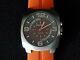 Montre-bracelet Diesel Dz-1222 Cadran Brun & Chromé Bracelet En Caoutchouc Orange Quartz Beauté