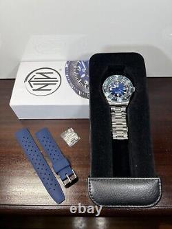Montre-bracelet de plongée pour homme Scorpene NTH cadran bleu automatique 24J WR300m Ø40mm