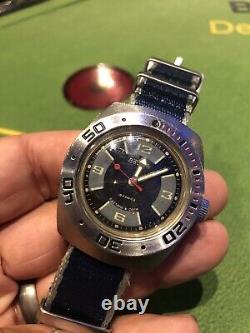 Montre de plongée pour homme de l'époque soviétique VOSTOK AMPHIBIA 2209 antimagnétique fabriquée en URSS