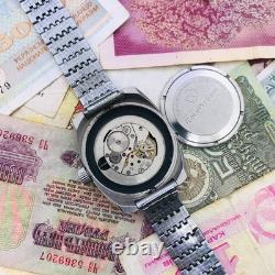 Montre de plongée soviétique Vostok Amphibia Boîtier en acier inoxydable 2209 18 rubis