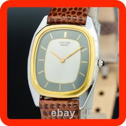 Montre élégante pour femmes SEIKO CREDOR 6730-5120 en or 14K MINT vintage 1983 ultra fine