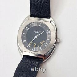 Montre pour homme Hermes Paris Escape avec cadran noir analogique/numérique 1306676