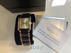 Montre pour hommes en tungstène et diamant, lunette et cadran suisses magnifiques, toute neuve