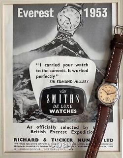 Montre vintage pour homme Jw Benson vers 1953 avec cadran tropical