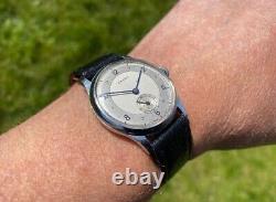 Montre vintage pour homme Lanco cadran bicolore type militaire des années 1950