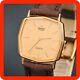 Nouveau Groupe! Montre Pour Hommes Vintage N-mint Seiko Dolce 6730-5520 Carré En Or Du Japon