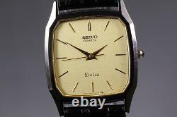Nouvelle montre pour homme SEIKO Dolce 9521-5070 Gold Tank Qz près de MINT Vintage JAPAN