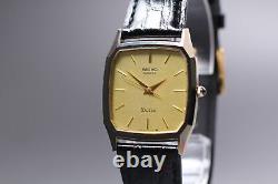 Nouvelle montre pour homme SEIKO Dolce 9521-5070 Gold Tank Qz près de MINT Vintage JAPAN