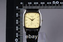 Nouvelle montre pour homme SEIKO Dolce 9521-5070 Gold Tank Qz près de MINT Vintage JAPAN